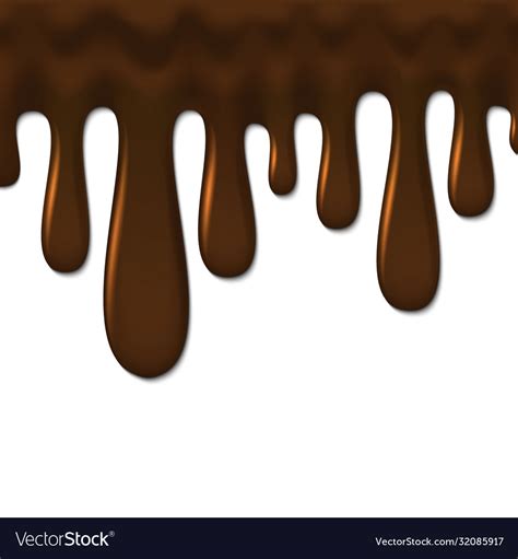 Liquid chocolate background template for your Vector Image