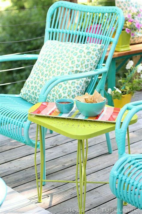 Pin by martha on Turquoise & Color Sections in 2020 | Colorful patio, Comfortable outdoor ...