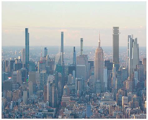 A rendering of the New York Midtown skyline in 2022, after all ...