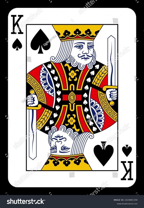 King Spades Playing Card Classic Design Stock Vector (Royalty Free) 2224891359 | Shutterstock