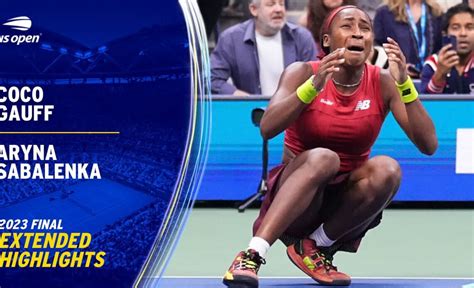 Coco Gauff vs. Aryna Sabalenka Extended Highlights | 2023 US Open Final ...