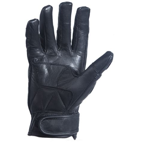 Mens Premium Leather Hard Knuckle Gloves