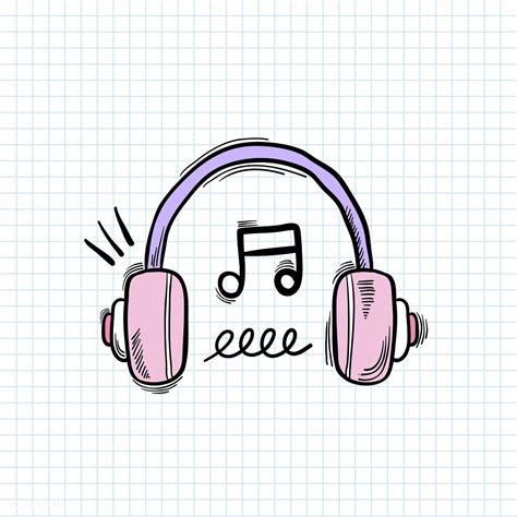 Illustration of headphone isolated on background | free image by rawpixel.com | Hipster doodles ...