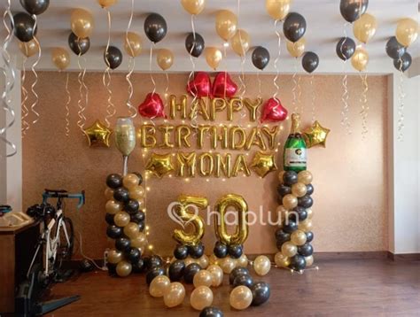 50th Birthday Party Backdrop Balloon Decoration