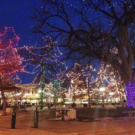 Santa fe plaza, Christmas lights, Christmas spirit