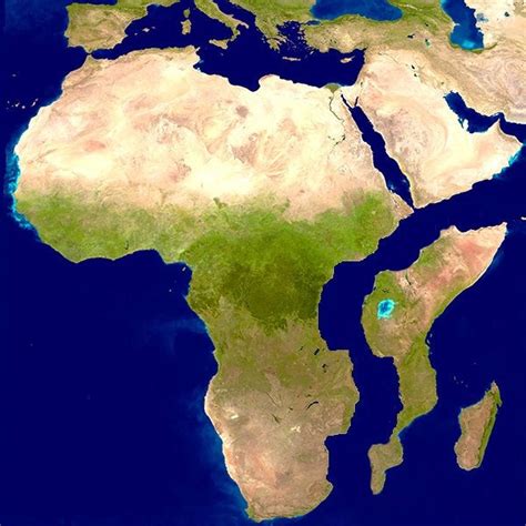 Africa's emerging new ocean (in a few million years) [600x600] : MapPorn