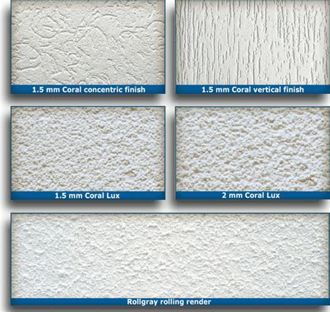 the different types of foam that are used for wall covering and ceilinging in various styles