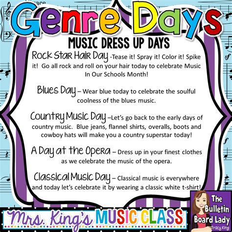 Mrs. King's Music Class: Spirit Days for Music In Our Schools Month