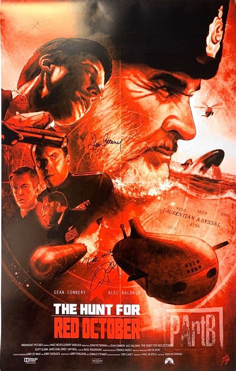 Autograph Signed Hunt for Red October Poster COA - Etsy in 2023 ...