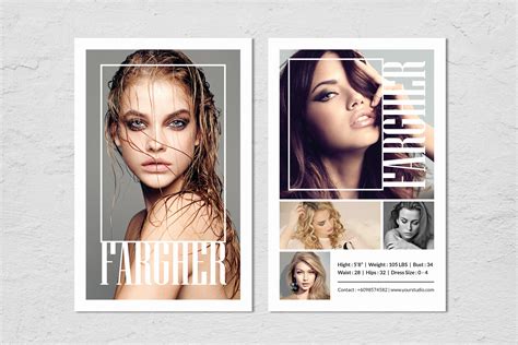 Free Comp Card Template - Mightyprintingdeals.com