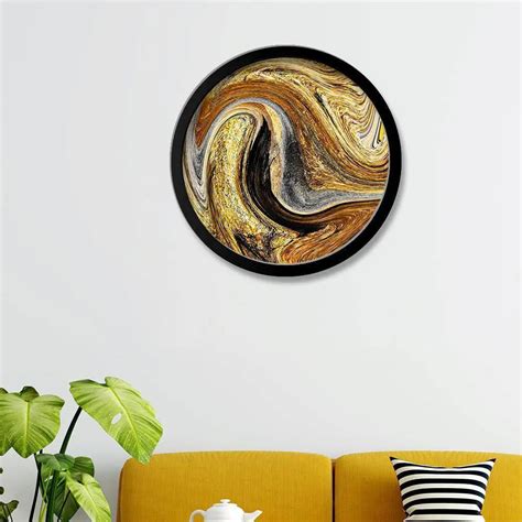 Beautiful Abstract Modern Art With Round Shape Canvas wall Painting ...