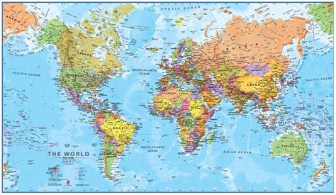 World Map Poster | Maps International Travel & Mapping Blog