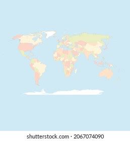 Colorful World Map Vector Art Stock Vector (Royalty Free) 2067074090 | Shutterstock