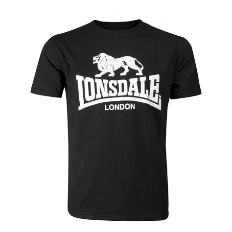 Lonsdale “Logo” Shirt (black) – Fire and Flames Music and Clothing