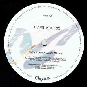 Living In A Box - Living In A Box (1987, Die Cut Plain Black Sleeve, Vinyl) | Discogs