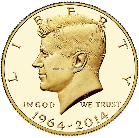 John Kennedy 50th Anniversary gold coin USA 2014 | Coinsboutique