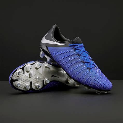 Nike Hypervenom Phantom III Elite FG - Bleu Racer/Argent/Noir/Volt - Terrain sec - Chaussures de ...