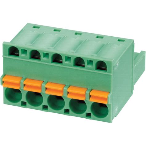 Phoenix Contact 1873139 10-Way Spring Cage Plug Connector 12A Green 5 ...