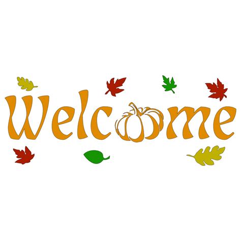 Fall Welcome Sign Horizontal - Etsy