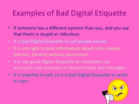 Digital Etiquette