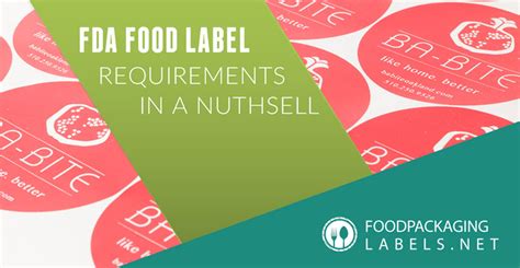 FDA Food Labeling Requirements - FoodPackagingLabels.net