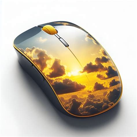 Premium Photo | Modern crystal clear computer mouse inside nature Generated by AI