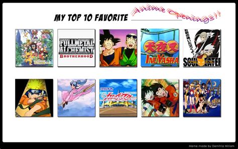 top 10 Anime openings!! by cari28ch3 on DeviantArt