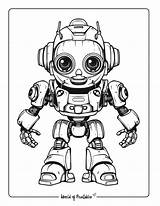 Robot Coloring Pages  World Of Printables sketch template