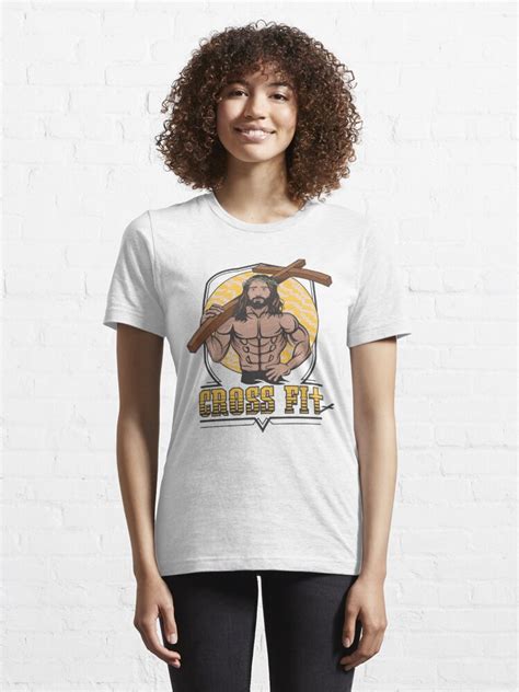 "Jesus CrossFit" T-shirt for Sale by overwithdrawn | Redbubble | funny jesus t-shirts - christ t ...