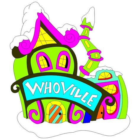 Printable Whoville Houses Clipart - Printable Templates