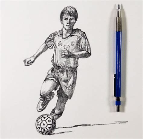 How to Sketch a Soccer Player - 30 Minute Drawing Exercise