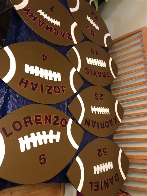 Wooden Footballs For Homecoming, 2024