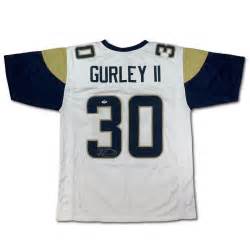 Lot Detail - Todd Gurley Signed Los Angeles Rams White Road Jersey (PSA)