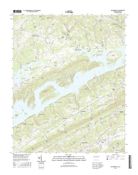 MyTopo Maynardville, Tennessee USGS Quad Topo Map