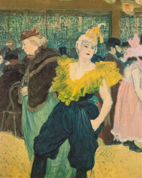 Le Clownesse au Moulin Rouge, Henri de Toulouse-Lautrec | Rue Royale ...