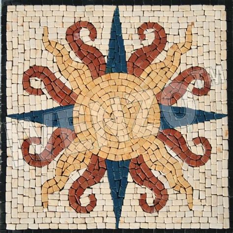 29 best Compass Rose Mosaics images on Pinterest | Compass rose ...