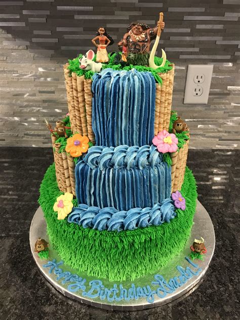 Buttercream Moana cake I made for my sons 2nd birthday. : r/Baking