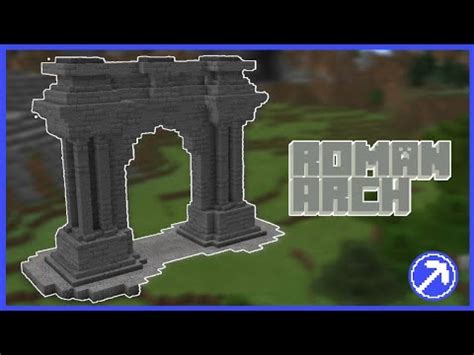 Let's build a Roman arch in #Minecraft - YouTube