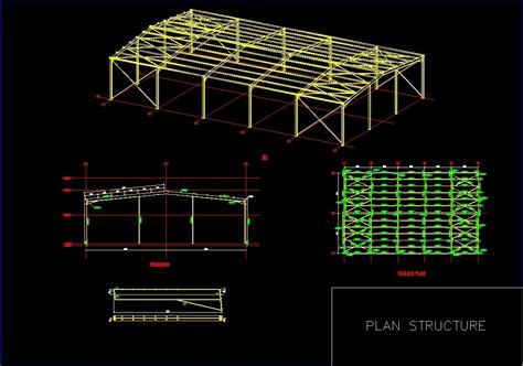 Steel Structure Temporary Facility Dwg Block For Autocad Designs Cad ...