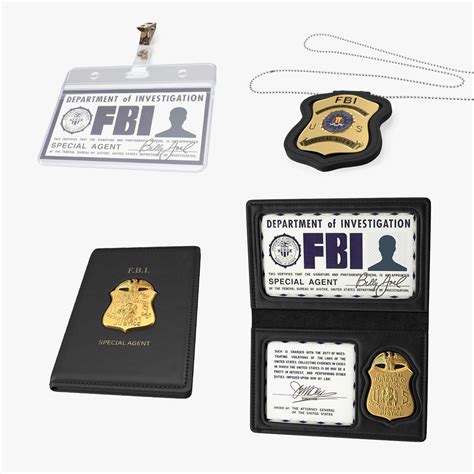 FBI Badges Collection 2 3D Model $59 - .3ds .fbx .obj .ma .max .c4d - Free3D