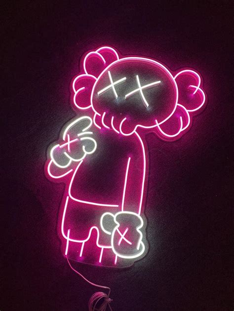 🔥 Download Kaws Led Neon Sign Wallpaper Signs by @dbowman | Kaws Purple Wallpapers, Backgrounds ...