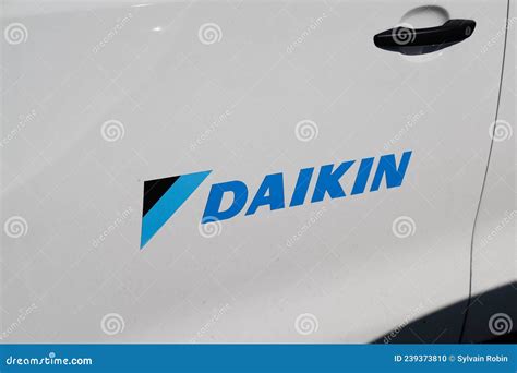 Daikin Logo Brand And Text Sign On Side Car Of Japanese Multinational ...