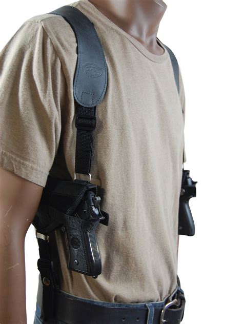 Holsters Sporting Goods SCCY CPX-1 & CPX-2 Nylon Horizontal Shoulder Holster with Double Mag ...
