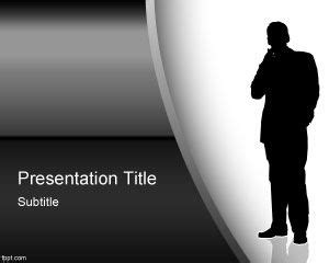 Business Silhouette PowerPoint Template PowerPoint Templates Free Download