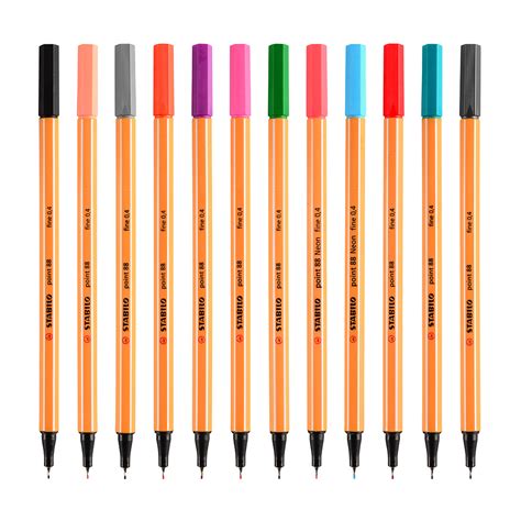 Stabilo Point 88 Fineliner Felt Tip Pens | 16 Colors