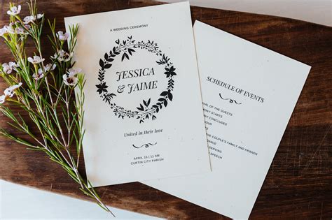 Free Wedding Program Templates You Can Customize