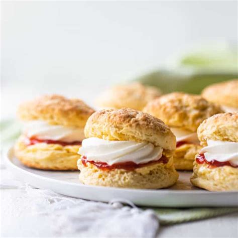 Irish Scones with Jam & Cream: Easy recipe! -Baking a Moment