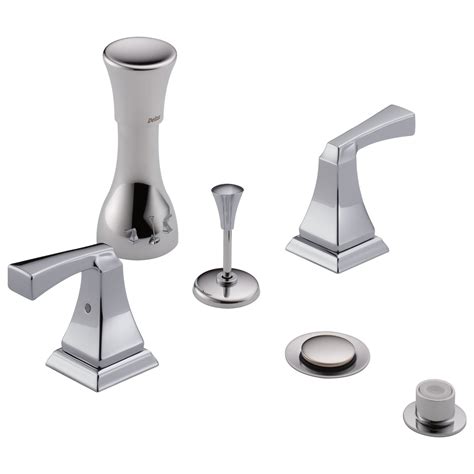 Delta Chrome Finish Dryden Collection 4 Hole 6" or 8" Installation Bat ...