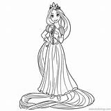 Princess Rapunzel Coloring sketch template