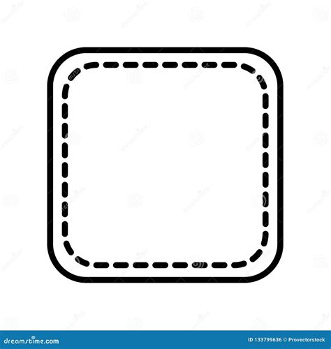 Rounded Rectangle Icon Vector Isolated on White Background, Rounded ...